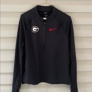 Georgia black Nike quarter zip